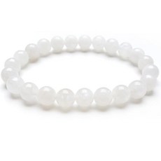 Chengmu 14mm 타이거 아이 스톤 스트레치 팔찌 AAA 등급 천연 라운드 비즈 세미 원석 크리스탈 비즈 탄성 팔찌 20.3cm(8인치), 8mm, 블루 문스톤