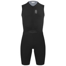 BAISKY百士奇自行車男款無袖連身三鐵衣 BK 黑，專業鐵人三項運動服，舒適透氣快乾
