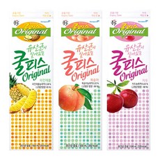 동원 소와나무 쿨피스 3종 930ml (복숭아 2개 + 자두2개 + 파인애플 2개) 총 6개 냉장배송