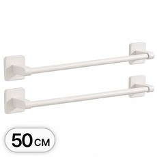 투데이리빙 1+1 부착식 대형 슬리퍼 거치대 욕실 거실 실내 실내화 정리 걸이 무타공 실내용 정리대, 2개, R98341W(아이보리