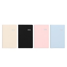 모닝글로리 2026양장다이어리수첩DS80(80x132mm/2면1주/색상랜덤)