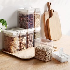 알뜰살뜰 다용도 잡곡통, 화이트, 4개