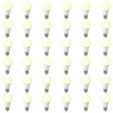 DEGNJU 36팩 LED 전구 A19 60W 동급 800루멘 2700K 소프트 화이트 가정 및 사무실용 8W 조도 조절 불가능한 15000시간 138183, DEGNJU 36팩 LED 전구, A19 60W 동급,