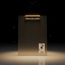 리틀쉘 아크릴 클립보드, 반투명, A4 블랙, 1개