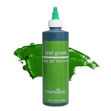 셰프마스터 리퀴드-젤 식용 색소 10.5 온스 리프 그린 Chefmaster Liqua-Gel Food Color 10.5-Ounce Leaf Green, 297g, 1개