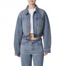 스탠다드 STANDARD WOMAN 우먼즈 릴렉스드 크롭 데님 집업 재킷 [라이트 인디고] MWDNJ3Z01-LI 685902