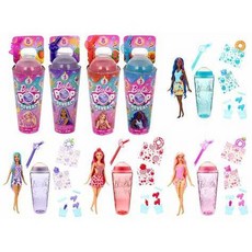 全家樂玩具 Barbie 芭比 驚喜造型娃娃-甜心果汁杯系列 一組包含8個驚喜, B
