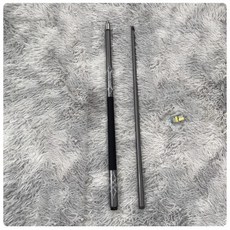 碳素臺球桿黑科技碳纖維桌球桿，斯諾克小大頭中式黑八9球桿入門撞球桿，專業檯球桿, 碳素銀灰單杆（備註小頭中頭或大頭）, 1個