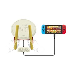 DOBE TNS-1867D Nintendo 스위치 콘솔용 드럼 컨트롤러 스틱 Taiko No Tatsujin Master 비디오 게임, 1개