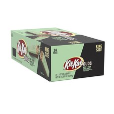 KitKat 듀오스 민트 + 다크 초콜릿 바 킹 사이즈, 24개, 85g