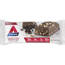 ATKINS 蛋白質代餐棒 雙倍軟糖布朗尼口味 5入, 1個, 240g