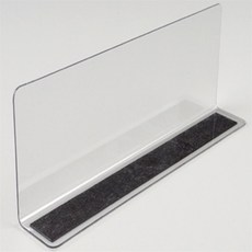 키티잡화 L형 투명 칸막이 1P 자석형 선반칸막이다용도투명칸막이