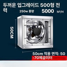공장 배기팬 산업용 터보 작업장 공장 농가 환기 팬, 500 구리선 대형 직결식