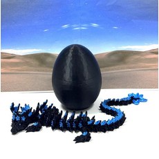 Generic 3D 프린트 드래곤 30.5cm(12인치) 관절형 블랙 앤 블루 벚꽃 드래곤 피젯 ADHD 자폐증 장난감 이그제큐티브 데스크 장난감 D053, Generic 3D 프린트 드래곤, 30.5cm(12인