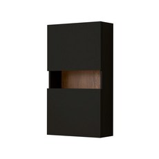 히든바스 욕실 상부장 (500x800) 소프트 오픈장 비규격상담가능, 블랙, 내추럴
