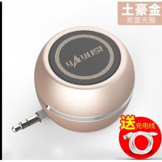 雅韻仕 A5 迷你喇叭 3.5mm 直插式音箱, 土豪金
