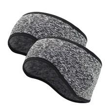 티렉스 남녀 방한 스포츠 귀마개 헤드밴드 2종 세트, 2개, 다크그레이