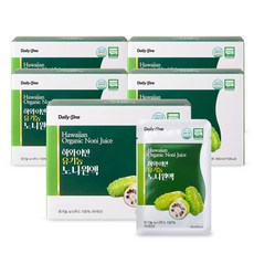 데일리원 하와이안 유기농 노니 원액 건강음료, 5박스, 30ml
