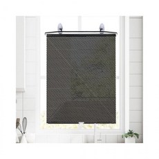 루미나D 롤 블라인드 창문 방염 암막스크린 도트블랙 65x125cm