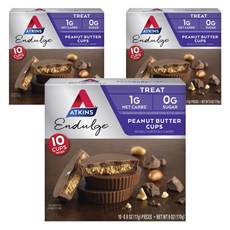 앳킨스 인덜지 피넛 버터 컵, 170g, 3개