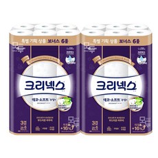 크리넥스 데코&소프트 수딩플러스 3겹 25m 30롤X2팩(60롤) 천연펄프화장지, 2세트