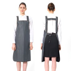 매쉬 줄무늬 H형 방수 앞치마 (중), 밤색(PO-3031), 1개