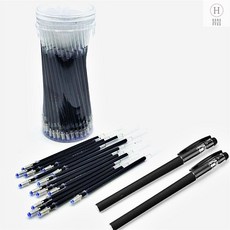 자연기화 수성펜 50개 리필심 세트 십자수 도안펜 보라색펜 프랑스자수