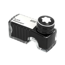 몽블랑 (MONTBLANC) 만년필 잉크 병잉크 검정색 60ml, 블랙 퍼머넌트(BLACK PERMANENT)