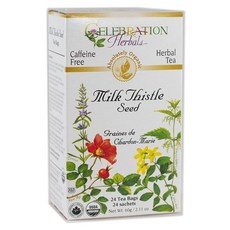 CELEBRATION HERBALS 발레리안 뿌리 차 24 봉 0.0kg 192350, 밀크 씨슬 씨앗