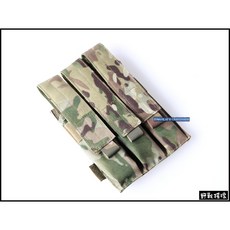【野戰搖滾-生存遊戲】MP7 三聯彈匣袋 快拔彈夾袋 黑色 衝鋒槍彈匣袋, 多地形迷彩, 1個