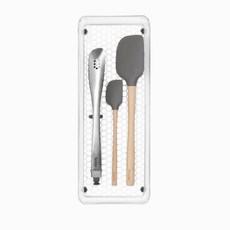 스펙트럼 디버시파이드 헥사 인-드로어 오거나이저 트레이 서랍정리함 15.2 x 38.1 x 5.1cm, 1개, Clear