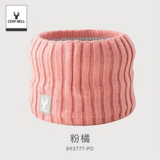 體溫魔術師 石墨烯瞬熱保暖圍脖 MIT雙層防風保暖，膠標設計時尚有型，冬季戶外活動必備, 粉橘, 1個