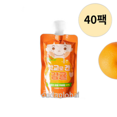 아람농장 감귤 주스 어린이 간식 음료, 100ml, 40개