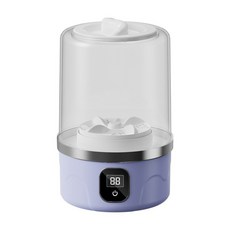全自動迷你洗脫一體機 藍光照射 2L大容量, 紫色充電款, 不適用