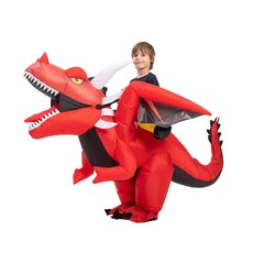 할로윈의 풍선 드래곤 코스튬 라이드 테마 파티 드레스 코스프레 레드