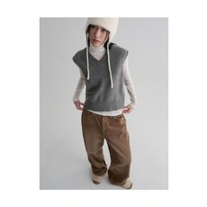 에잇세컨즈 8SECONDS 브이넥 베스트 그레이 PGR987 UQC786