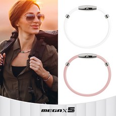 &MORE愛迪莫 X5 特仕版鈦鍺手環 (白鋼).高濃度鈦鍺.負離子.遠紅外線, 海藍,M, 1個