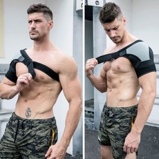 單邊護肩 運動防護 健身單肩 羽毛球籃球護肩 夏季肩周痛保暖專業護肩帶 男女士, 1個, 均碼大小均可調節,單隻護肩不分左右肩