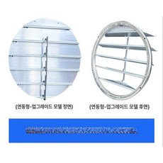 원형 환기구 셔터 공기 그릴 댐퍼 환풍구, 1개, 연동형 8호 외경 870mm