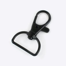 10/30/50Pcs 20mm/25mm 금속 랍스터 Clasps 가방 스트랩 회전 트리거 버클 DIY 클립 스냅 후크 웨빙 걸이 키 체인 후크, [00] Black, [00] 20mm-30Pcs