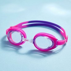 조그스 아동 수경 초등학생 얼굴에 최적화 된 주니어 물안경, 핑크, 1개