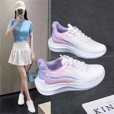 스타일닥터 여성용 스니커즈 런닝화 통기성 좋은 발 편한 운동화 데일리 캐주얼