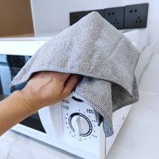 YUNHAI CLEANING 吸水除塵超細纖維毛巾 家居車用兩用, 灰色, 1個, 1個