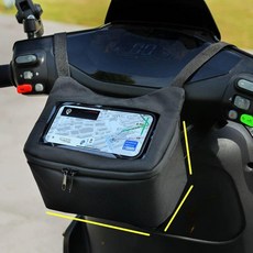 전동스쿠터 오토바이 전용 터치스크린 수납가방 라이더 자전거 앞가방, 기본 모델명/품번, 1개, 소형블랙 가로형 (6.9인치 휴대폰 거치대)