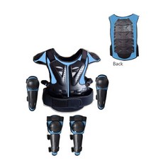 승마헬멧 조끼 승마복 복장 오토바이 보호 조끼 갑옷 승마 말, 높이(1.3-1.55m), 블루 모델 h, 1개