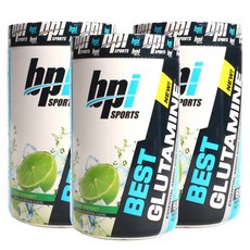 비피아이스포츠 베스트 글루타민 라임 샤베트, 400g, 3개