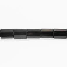 【杰鴻】黑瑪瑙切角枕頭形15X20MM寶石珠珠 DIY手工材料, 1個, 15x20mm