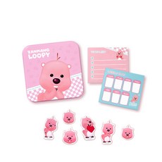 잔망루피 틴케이스&플래너 메모지 세트, 혼합색상, 1세트