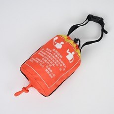水上救生繩索包拋繩包 水域漂浮便攜救生救援拋投戶外反光逃生繩袋 漂浮救生繩包 安全繩, 8*21米橙色繩包