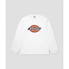 디키즈 남성 긴소매 티셔츠 트리 로고 롱슬리브 White DIKU252LRTL002WH